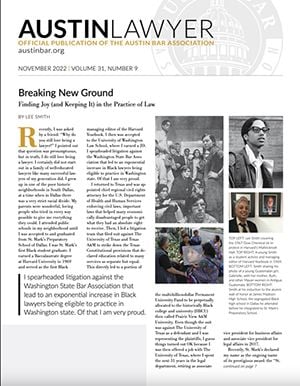 Austin Lawyer – November 22